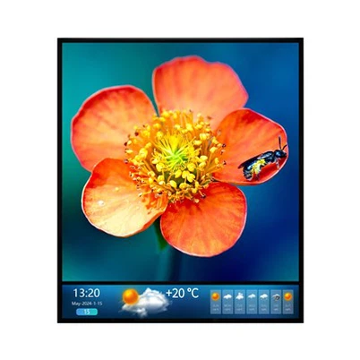 35,7 dyuymli ultra yupqa ramka LCD displeyli reklama mashinasi mehmonxonalar, konferentsiya xonalari qora